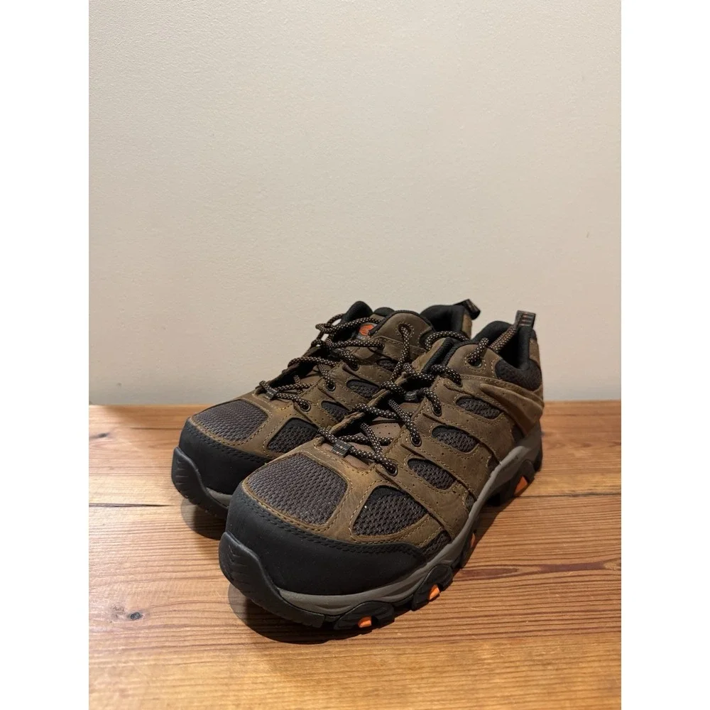 Merell Moab Vertex 2 Carbon Fiber Safety Toe Work Shoes Earth Mens Size 10 New